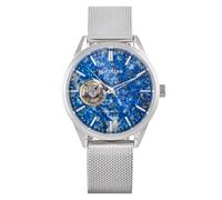 Holzkern Armbanduhr Automatik Inverno Lapislazuli/Silberfarben