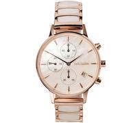 Holzkern Damenuhr Chronograph Shiny Perlmutt/Keramik