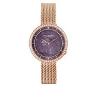 Holzkern Damenuhr Coralline Amethyst/Roségoldfarben mit 2 Bändern