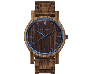 Holzkern Fall Morning 9120078332702 - Herren - 40 mm - Analog - Quarz - Mineralglas
