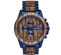 Holzkern Gareth 9120078333167 - Herren - 45 mm - Analog - Quarz - Mineralglas