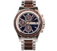 Holzkern Herren-Chronograph Solar Koh Mak Walnuss/Marmor