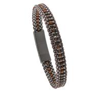 HOLZKERN Herrenarmband Edelstahl Offroad Bronzit/Grau 9010631026943
