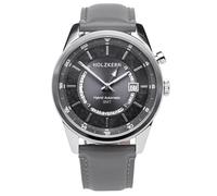 Holzkern Herrenuhr GMT Skywhirl Marmor/Silberfarben