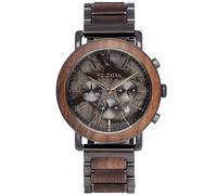 Holzkern Askja 9120078335116 - Herren - 45 mm - Analog - Quarz - Mineralglas