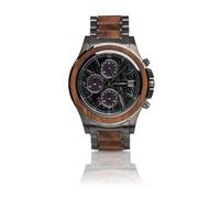 Holzkern Herrenuhr Solar-Chronograph Angkor Koa/Marmor