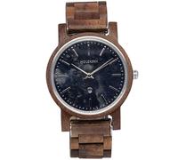 Holzkern Novalis 9120078335628 - Herren - 40 mm - Analog - Quarz - Mineralglas