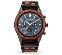 Holzkern Herren-Chronograph Quarz Space Dust Walnuss/Marmor