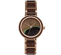 Holzkern The Optimist 9120078334843 - Damen - 36 mm - Analog - Quarz - Mineralglas