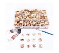 Holzknöpfe in verschiedenen Formen - Tierknöpfe, lustige Knöpfe, Nähknöpfe, Dekorieren, farbige Knöpfe - Geschenk (9033-480 Stück)