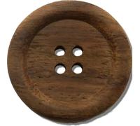 Holzknöpfe Natur beige und braun Klassik / 12, 15, 20, 23, 28, 35 mm/Set 6-24 Stk. Lüna Knöpfe (Braun, 35 mm (6 Stk.))