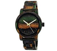 Holzwerk Germany Analog Quarz-Uhr aus Naturholz - Unisex-Armbanduhr in Braun, Bunt, Grün, Orange, Schwarz