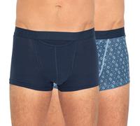 HOM 2-er Set Boxer Briefs Blau & gemustert