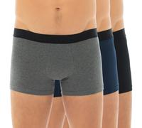 HOM 3-er Set Trunks Schwarz, Blau & Grau