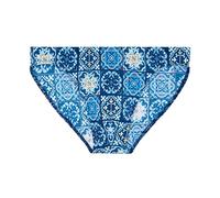 Badeslip HOM "Badeslip Swim Micro Briefs Maiolica 1er Pack", Herren, Gr. L, N-Gr, bunt (blau, weiß), Obermaterial: 80% Polyamid PA. 20% Elasthan EL. Futter: 73% Polyamid PA. 27% Elasthan EL., Badehose