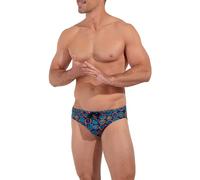 HOM Badeslip Herren Mikrofaser blau Mit Prints, XXL