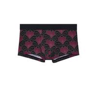 HOM Trunks mit floralem Allover-Print Modell 'Carlyle' in Bordeaux, Größe S