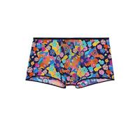 HOM Herren Boxershort - Trunk, Willy, Plume, federleicht Blau/Gelb/Pink S