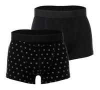 HOM Herren Boxershorts, 2er Pack - Boxer Briefs HO1 2P Gabriele #2, Baumwollmischung Schwarz S