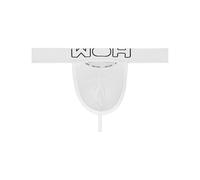 HOM Herren G-String Sexy Fun – Baumwoll-Stretch, Logo – Weiß XL