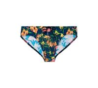 HOM Herren Badehose Flamingo Badeshorts Swimshorts Boardshorts Beach Boxer Bermuda Retrobadeshorts Schwimmhose Männer Verschiedene Muster - Navy Print -Größe L