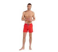 HOM Herren Badeshorts, Nautical Cup Boardshorts, Rot gestreiftes Band, 48