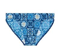 HOM Herren Badeslip - Maiolica, Swim Micro Briefs, Stretch, gemustert L Mehrfarbig
