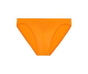 HOM Herren Badeslip - Sea Life, Swim Micro Briefs, Badehose, einfarbig Orange / 2XL XXL Orange