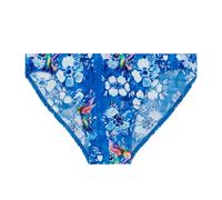 HOM Herren Badeslip - Swim Micro Briefs, Colibris, Badehose, gemustert Blau L