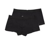 HOM Herren Boxershorts Boxerlines HO1 – 2er Pack Retroshorts enger Schnitt Schwarz Größe M