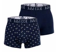 HOM Herren Boxer Briefs 2er Pack - Davide #2, Boxershorts, Baumwollmischung Dunkelblau S