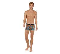 HOM Herren Boxer Confort Mars by BEBAR Retroshorts, Imprimé coloré, S