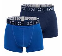 HOM Herren Boxer Shorts, 2er Pack - HOM Boxerlines #2, Baumwolle Blau 2XL