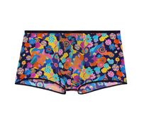 HOM Herren Boxershort - Trunk, Willy, Plume, federleicht Blau/Gelb/Pink / S S Mehrfarbig