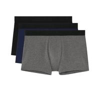 Boxershorts HOM "Tonal", Herren, Gr. L, schwarz (schwarz, navy, grau), Single Jersey, Obermaterial: 95% Baumwolle, 5% Elasthan, körpernah, Unterhosen, Cotton-Mix, elastisch (73089029-L) schwarz, navy,