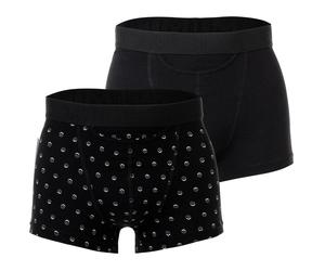 HOM Herren Boxershorts, 2er Pack - Boxer Briefs HO1 2P Gabriele #2, Baumwollmischung S Mehrfarbig
