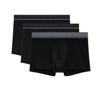 HOM Herren Boxershorts, 3er Pack - LEONARD #2, Boxer Briefs, Unterwäsche, Baumwollmischung, einfarbig XXL Schwarz