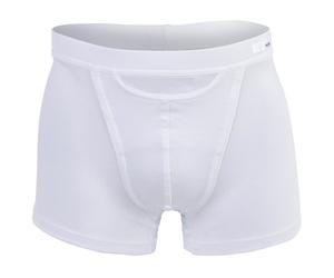 HOM Herren Boxershorts - Comfort Boxer Brief HO1, Tencel soft, Unterwäsche, einfarbig Weiß XL