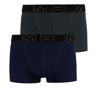 HOM Herren Boxershorts Shorts Boxer Briefs HO1 Boxerlines 400405 2er Pack, Farbe:Mehrfarbig, Wäschegröße:L, Artikel:-V006 Navy/Grey