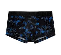 HOM Herren Boxershorts Shorts Unterhosen Boxer Trunk Grant, Farbe:Schwarz, Größe:M, Artikel:-P004 Black Print