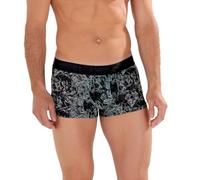 HOM Herren Boxershorts - Trunk, Tigers, Unterhose, gemustert Dunkelgrau M