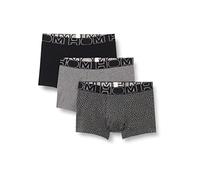 Hom Herren Bruce #2 Boxershorts 3p Retroshorts, 3: Leopardenmuster Ton auf Ton + Schwarz + Grau meliert, M