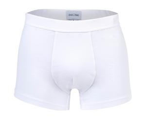HOM Herren Comfort Boxer Brief - Supreme Cotton, Slip, Unterwäsche, einfarbig L Weiß