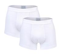 HOM Herren Comfort Boxer Briefs 2er Pack - Supreme Cotton, Slip, Unterwäsche, einfarbig S Weiß