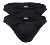 HOM Herren Comfort Micro Brief 2er Pack - Slip, Unterwäsche, Baumwolle, einfarbig Grau M