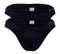 HOM Herren Comfort Micro Brief 2er Pack - Slip, Unterwäsche, Baumwolle, einfarbig Navy L