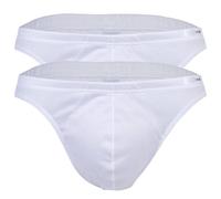 HOM Herren Comfort Micro Brief 2er Pack - Slip, Unterwäsche, Baumwolle, einfarbig Weiß S