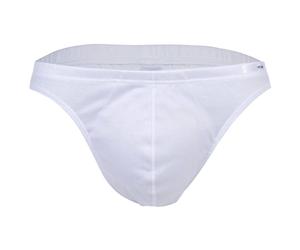 HOM Herren Comfort Micro Brief - Slip, Unterwäsche, Baumwolle, einfarbig Weiß XXL