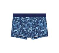 HOM Herren Compiegne Boxer Shorts, Florales Muster Im Jeansblau-Effekt Auf Marineblauem Hintergrund, M EU