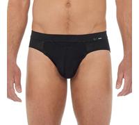 HOM Herren Slip - Comfort Mini Brief HO1,Tencel soft, Unterwäsche, einfarbig Schwarz M